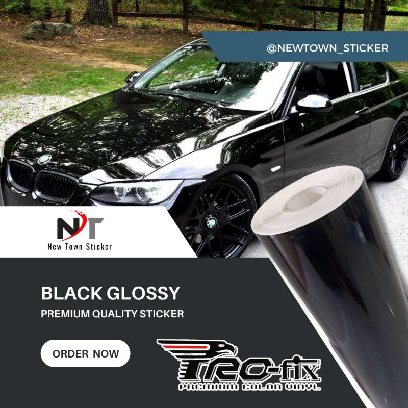 skotlet profix hitam glossy harga 1 roll L 45 cm x P 15 meter