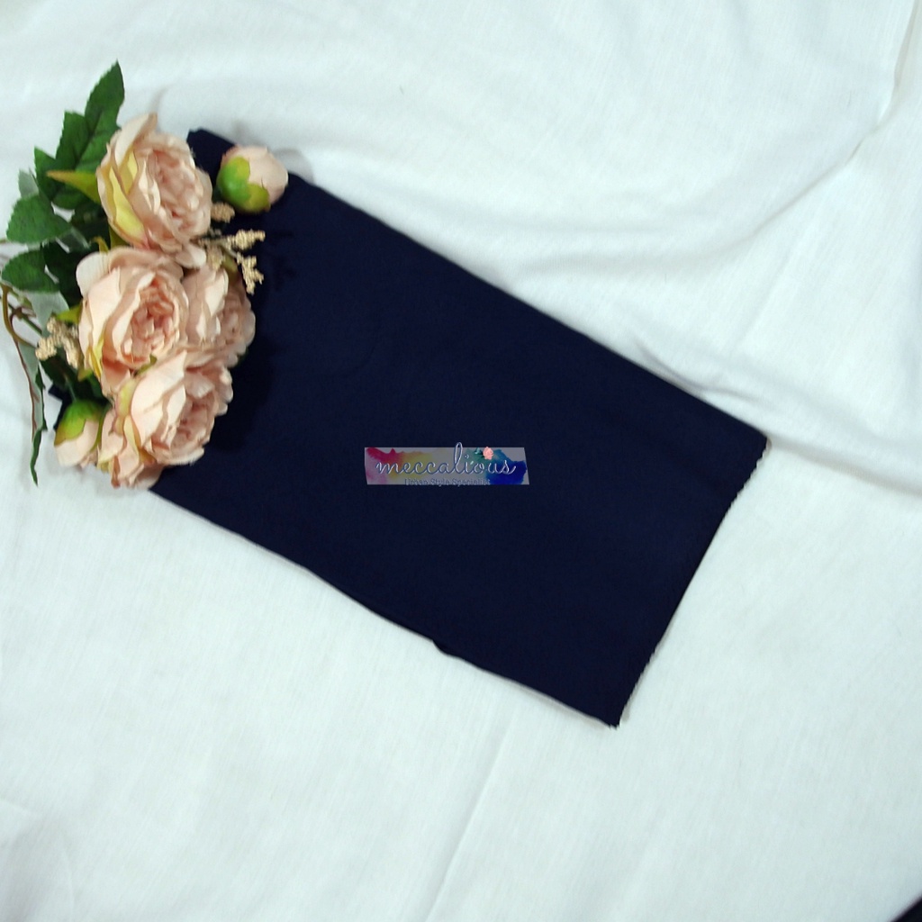 Jilbab Segi Empat Azara Voal Syari 130 x 130 Oskara  Miracle Jumbo Laser Cut-Navy