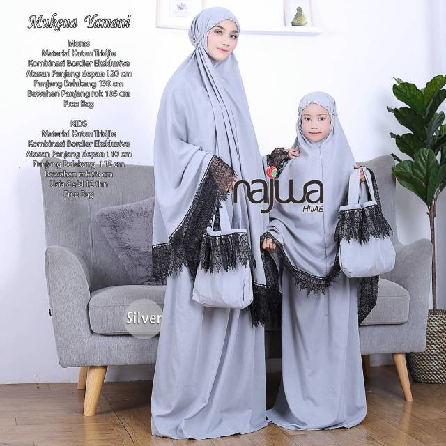 Mukena Yamani Couple Ibu dan Anak Original  Najwa 2704