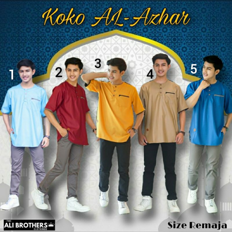 Setelan Baju Koko Anak Remaja/Tangging Junior Al Azhar by Ali Brother