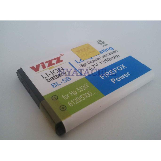Baru Bl-5B 1850Mah Batre/Baterai Vizz Double Power Nokia Bl5B 5320 N90 N80 Ready Stock