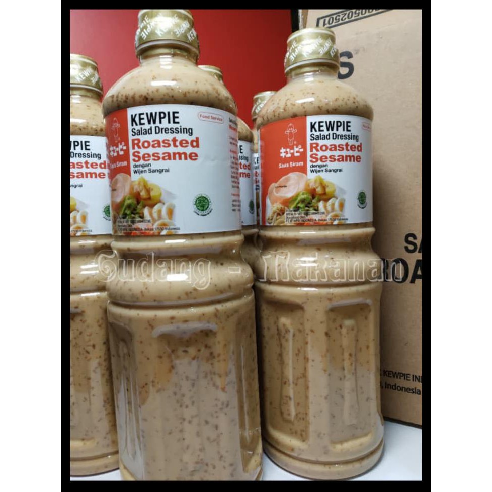 

BIG SALE! Kewpie Salad Dressing Roasted Sesame 1 Liter / Saus Wijen