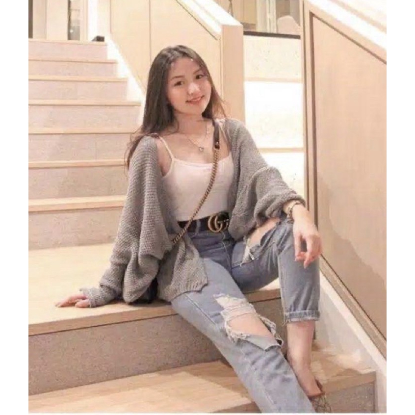 Batwing Cardigan kelelawar Cardigan Rajut kalong lasperal batwing