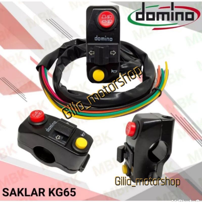 Saklar Kiri Domino ORI Tombol Lamp kiri Domino Thailand klakson Sen Lampu dekat jauh Universal Motor