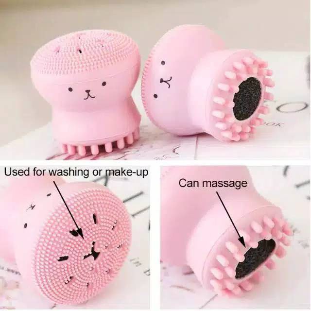 EGG Brush pad - Alat pencuci/pembersih Kuas Make up brush - Cleanser/ GURITA PEMBERSIH WAJAH