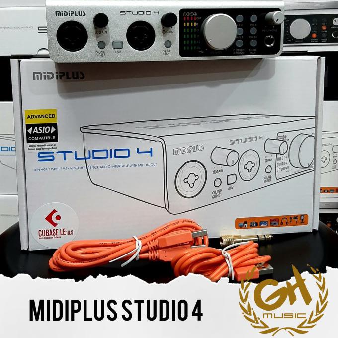 Midiplus Studio4 Soundcard Utk Mic Microphone Recording Zoom Podcast