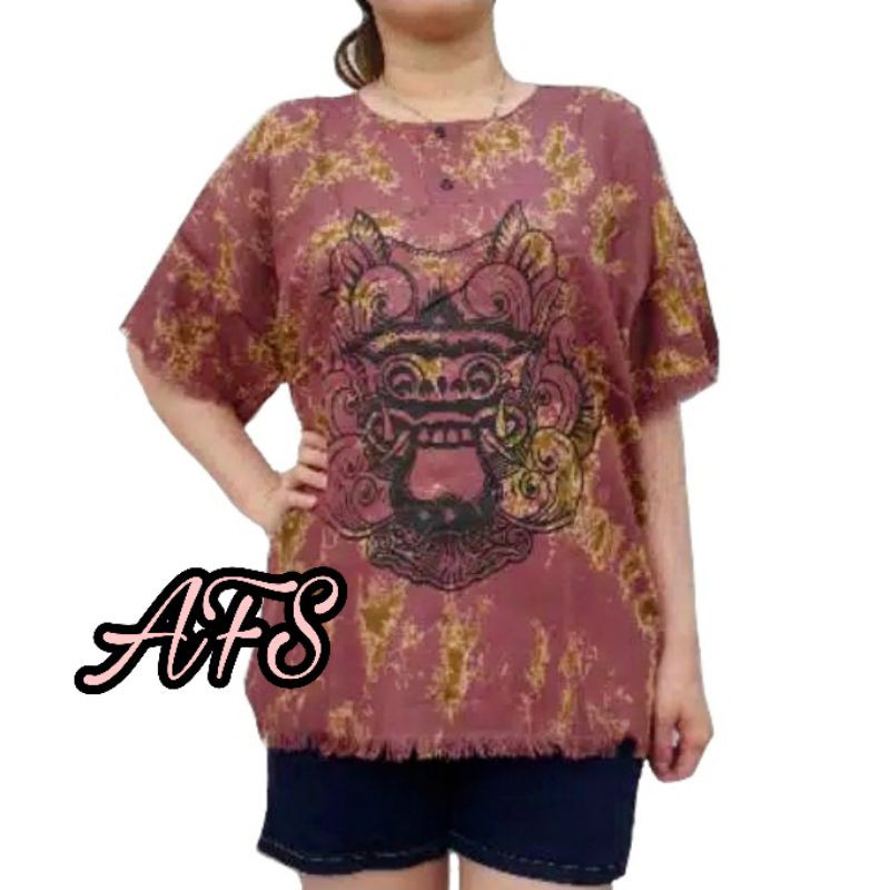 Baju Bali Barong Jumbo XXL PREMIUM Rayon Tebal Atasan Santai Baju Bali