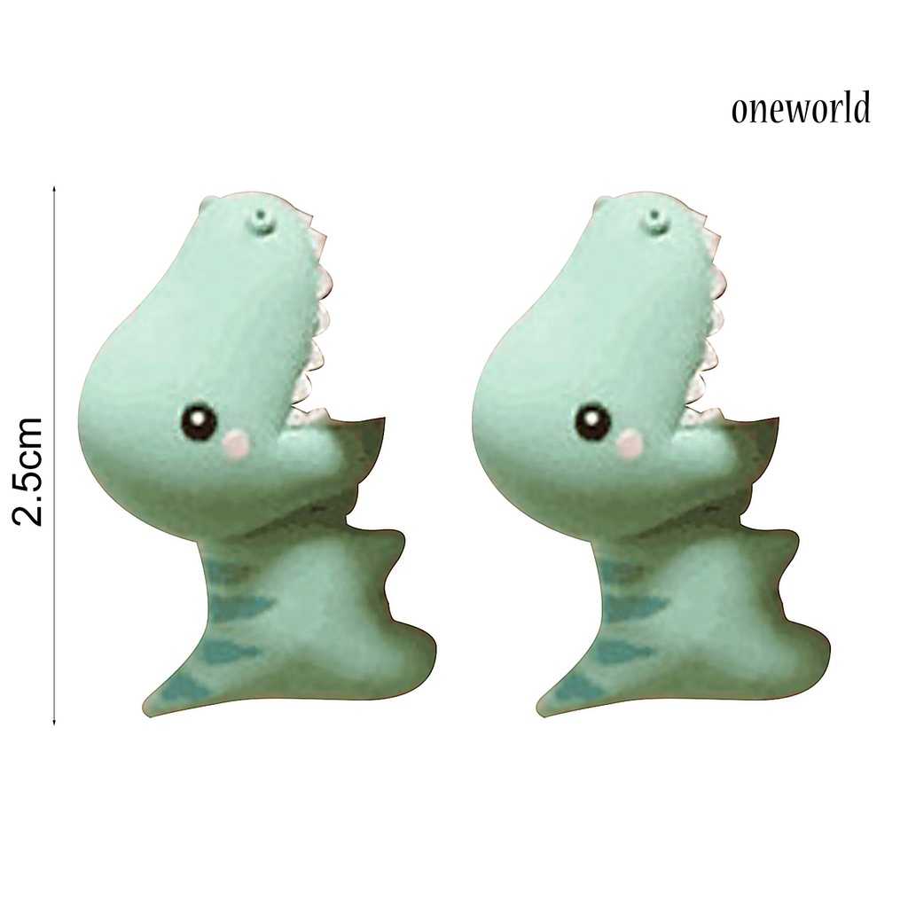 OW# 3D Animal Shape Women Earrings Bite Posture Alloy Cartoon Adorable Stud Earrings Jewelry Accessory