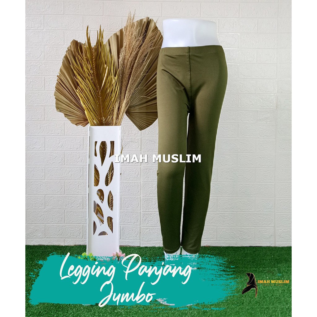 LEGGING PANJANG BAHAN SPANDEK UKURAN XXL  LeggingJumbo Panjang Polos BB 85kg Murah Bisa COD