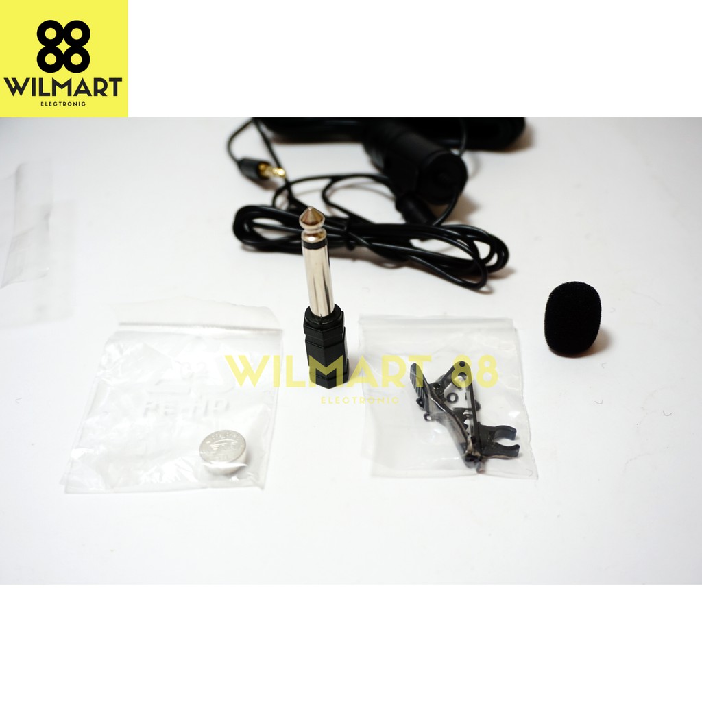 Mikrofon Clip On 3.5mm Lavalier Mic rophone Smartphone Camera, DSLR, Camcorders, Audio Recorder PC