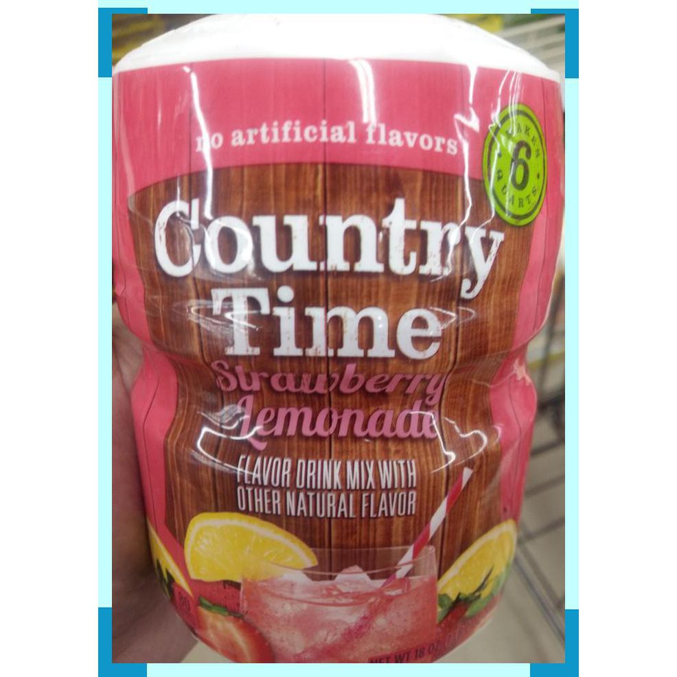 

Country time | strawberry lemonade | no artificial flavours | USA