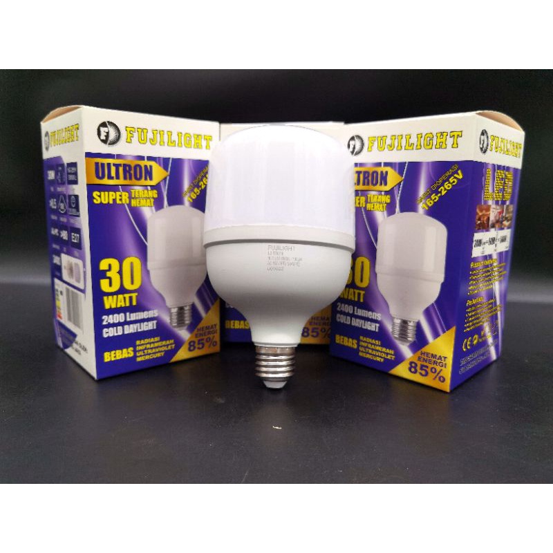 Lampu Led 30w FUJILIGHT ULTRON, warna bolam putih 6500K,garansi 1 tahun, model capsul