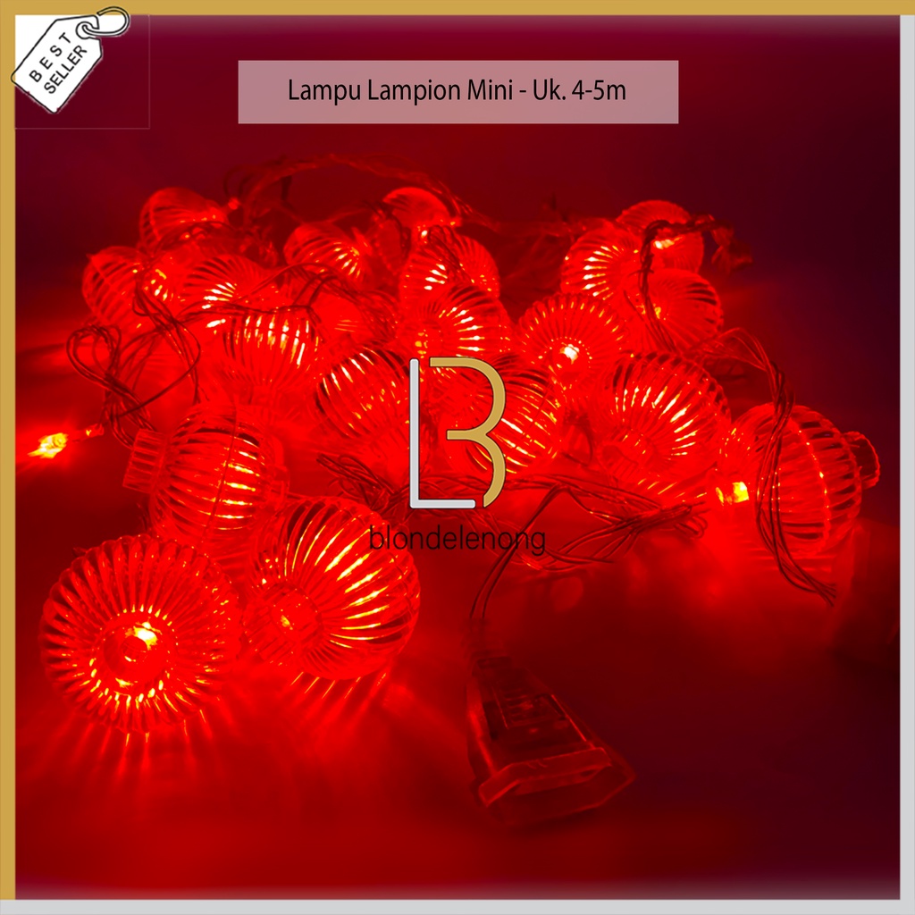 Lampu Hias Lampion Gantung Led Hiasan Imlek Merah Kelap Kelip Kedap Kedip Kerlap Kerlip Dekorasi Indoor Outdoor Ukuran Size Kecil Tenaga Power Listrik Import Murah