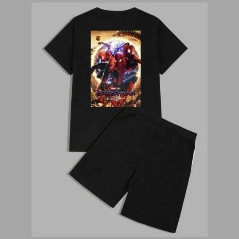 N2-1SET BAJU SANTAI PRIA EDISI SPIDERMAN