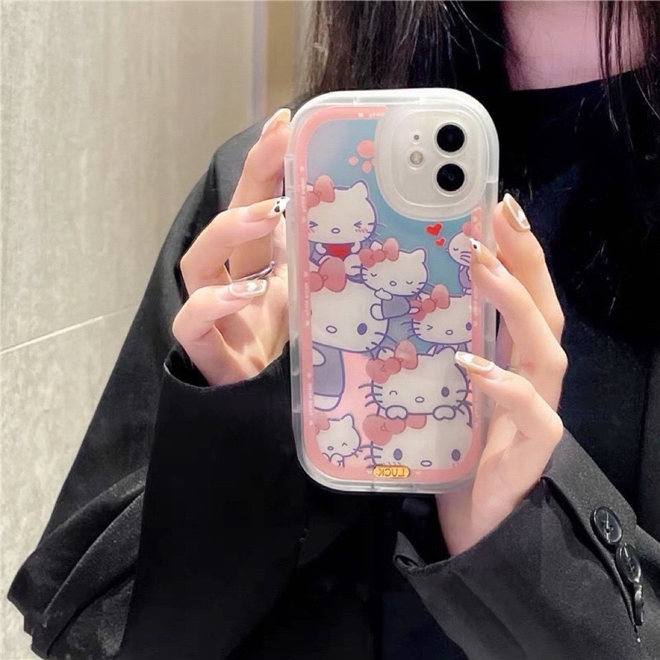 Soft Case Silikon Motif Print Kucing Kecil Untuk IPhone 12 13 11 Pro Max X Xs Max Xr