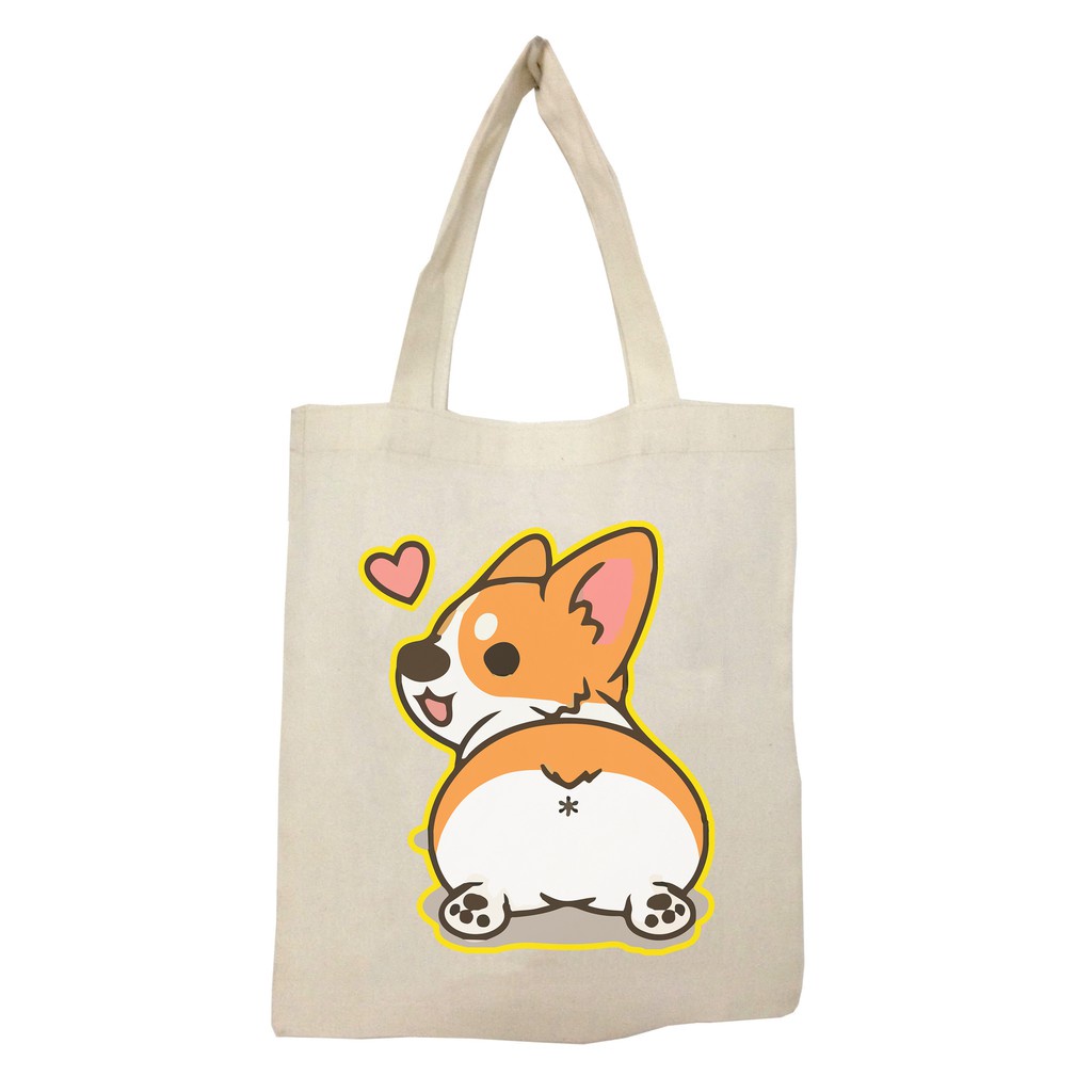 LOVI_ID - Cute Dog Tote Bag Wanita