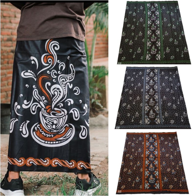 Sarung Batik Motif Kopi Dan Biji Kopi | Sarung Kopi