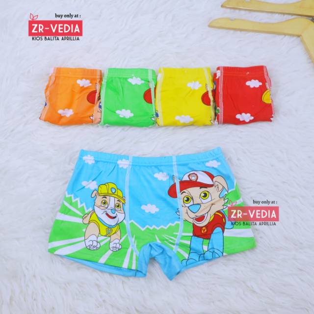 [BOY] Celana Dalam Boxer 7-10 Tahun / Anak Laki Short Pants untuk Dalaman CD Karakter Anak Cowok