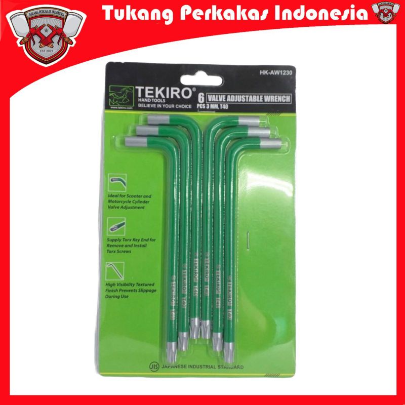 Tekiro kunci stel klep bintang T40 Stel klep kunci klep tekiro bintang T40 Satuan