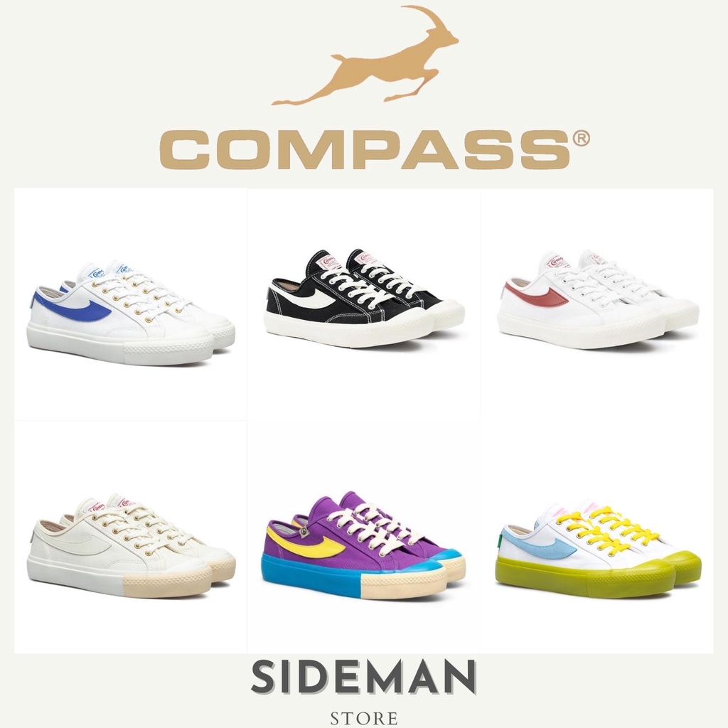 COMPASS GAZELLE LOW LO SERIES ALL COLOR BLACK WHITE BLUE RED CREAM PURPLE MATCHA