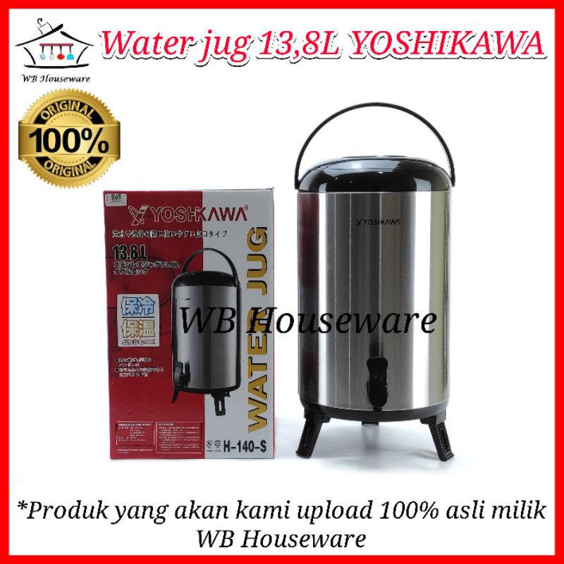 Dispenser air / Water jug 13,8Lt / thermos air JUMBO YOSHIKAWA H-140-S