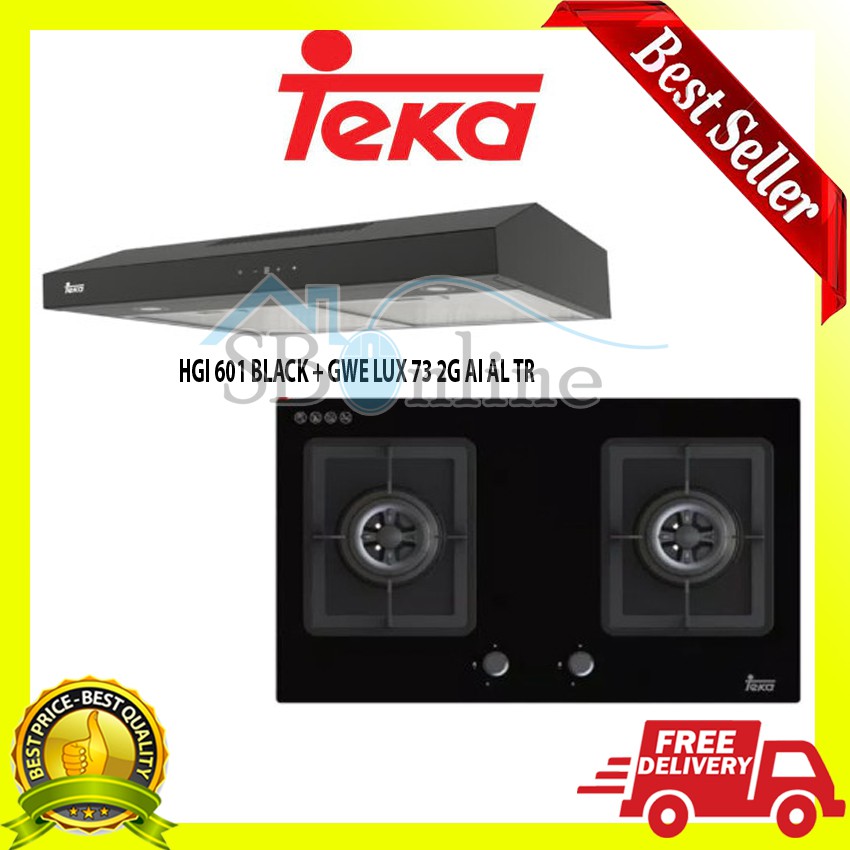 Paket Kompor Tanam + Cooker Hood TEKA - GWE LUX 73 2G AIALTR + HGI 601