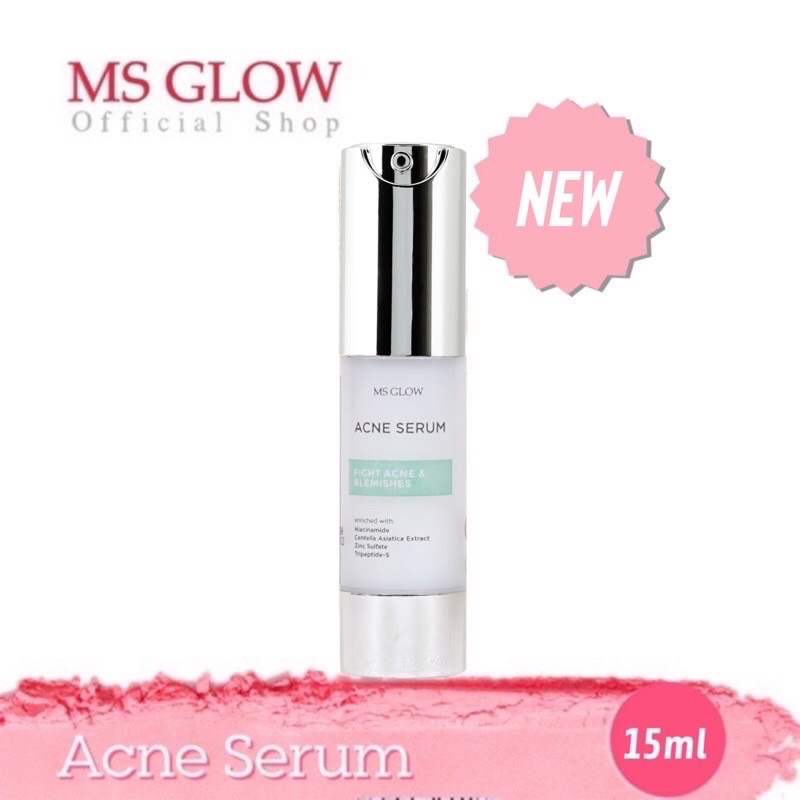 Jual Ms Glow Acne Serum Fight Acne & Blemishes | Shopee Indonesia