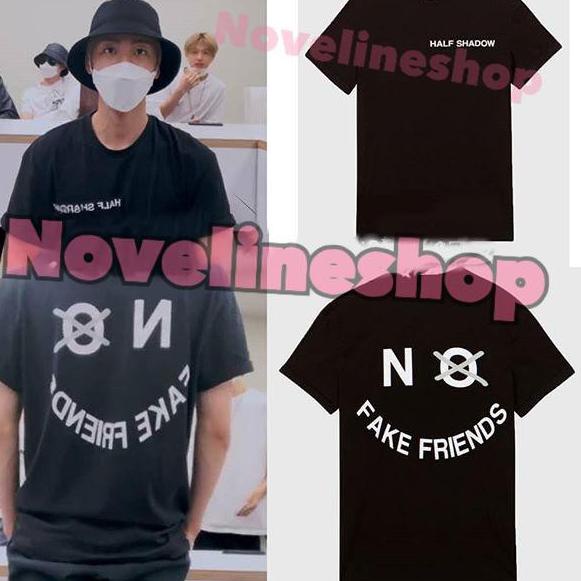 ♗ KAOS TSHIRT HALF SHADOW NO FAKE FRIENDS NCT ♘