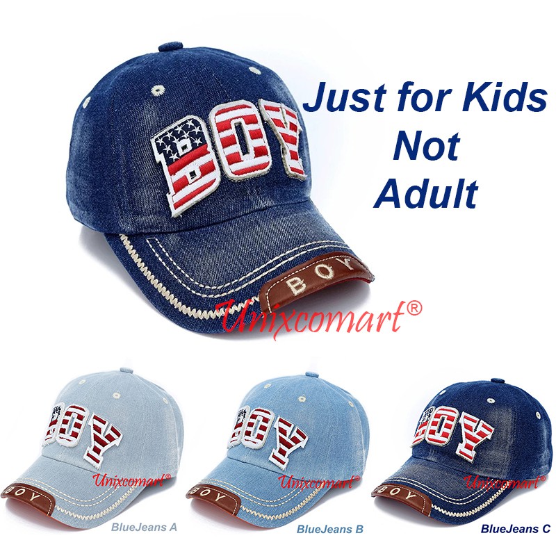 Topi Anak BOY HAT Topi Denim Bahan Jeans Anak Baseball Cap Kids