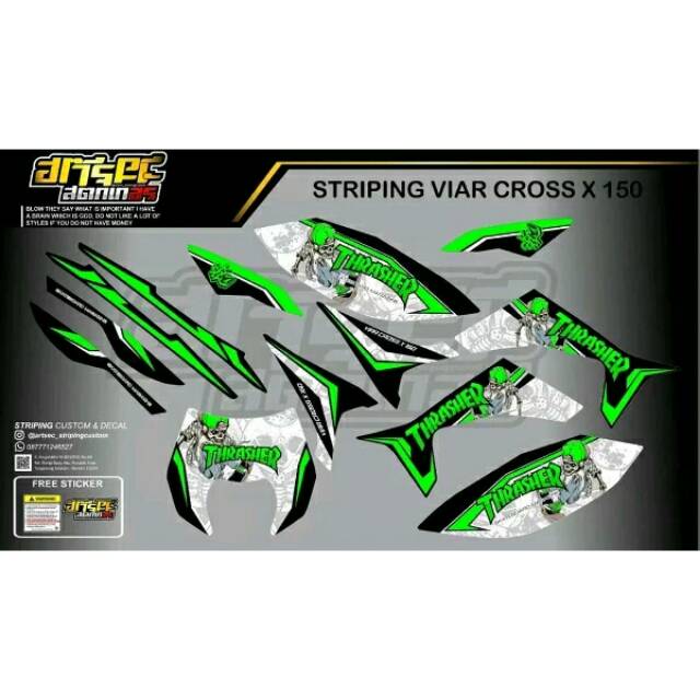 Sticker Viar Cross X 150 001