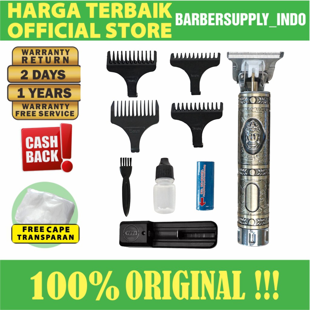 ALAT CUKUR KUMIS JENGGOT KEMEI TRIMMER KM 1974A BUDHA BUDDHA ORIGINAL ALAT CUKUR