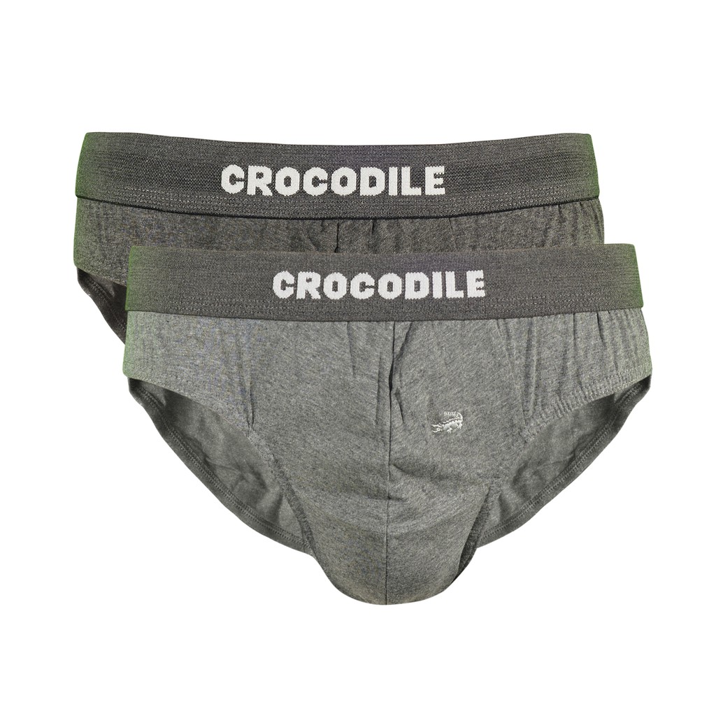 1 Box 2 Pcs Celana Dalam Crocodile - CD Pria Dewasa - Karet Boxer - Kotak Coklat