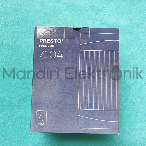 Presto box MCB 4 group inbow tanam tutup transparan heles box MCB - Kotak Sekring MCB 4 Group Tanam - Box MCB Presto 4 group 7104 - Kotak MCB isi 4