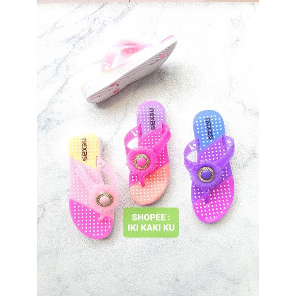 SANDAL JEPIT ANAK CEWE KARET NEXAS 866-O2 MATAHARI