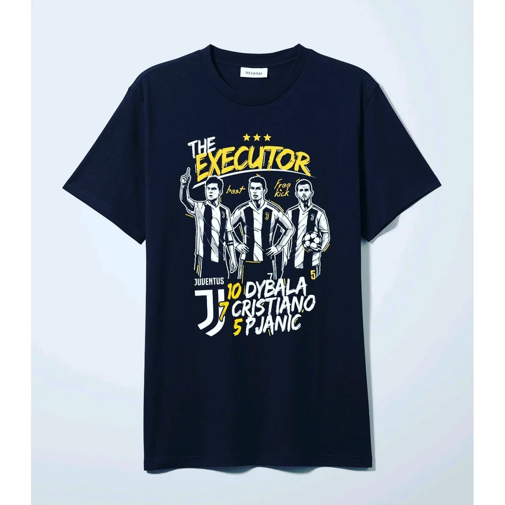 KAOS JUVENTUS THE EXECUTOR DYBALA CRISTIANO PJANIC JUVE COMBED 30S BAJU TSHIRT