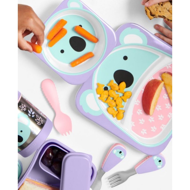 Skip Hop Zoo Utensils - Peralatan Makan Sendok Garpu Anak