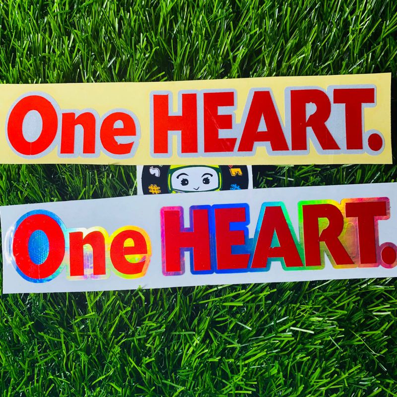 Sticker one heart motor hondaa cuting sticker ONE HEART 1pcs