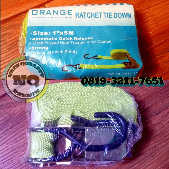 

Webbing Cargo Ratchet - Tali Pengikat Barang 25 Mm X 5 M