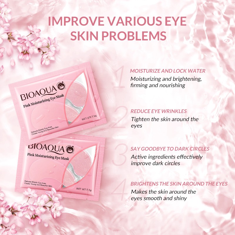 ✨ AKU MURAH ✨Bioaqua Pink Moisturizing Eye Mask / Masker Mata Pink