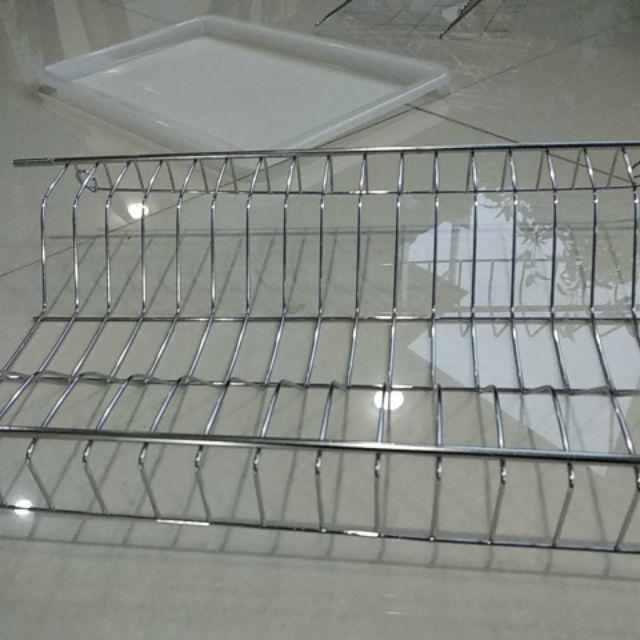 Rak Pengering Piring 3 Tingkat/3-tier Stainless Steel Dish Drainer