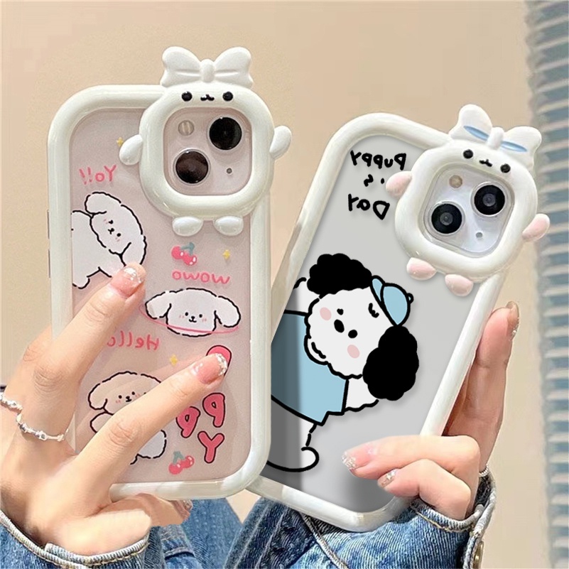 Casing Silikon compatible for Iphone 14 13 12 11 Pro Max X Xr Xs Max Se 2020 Iphone 6 6s 7 8 Plus + Airbag Lens Shockproof Phone Case Milk White Bunga Hollow Lattice Hollow Handphone Murah Hard Case Anti-fall Soft Silicone Protective Case Casing