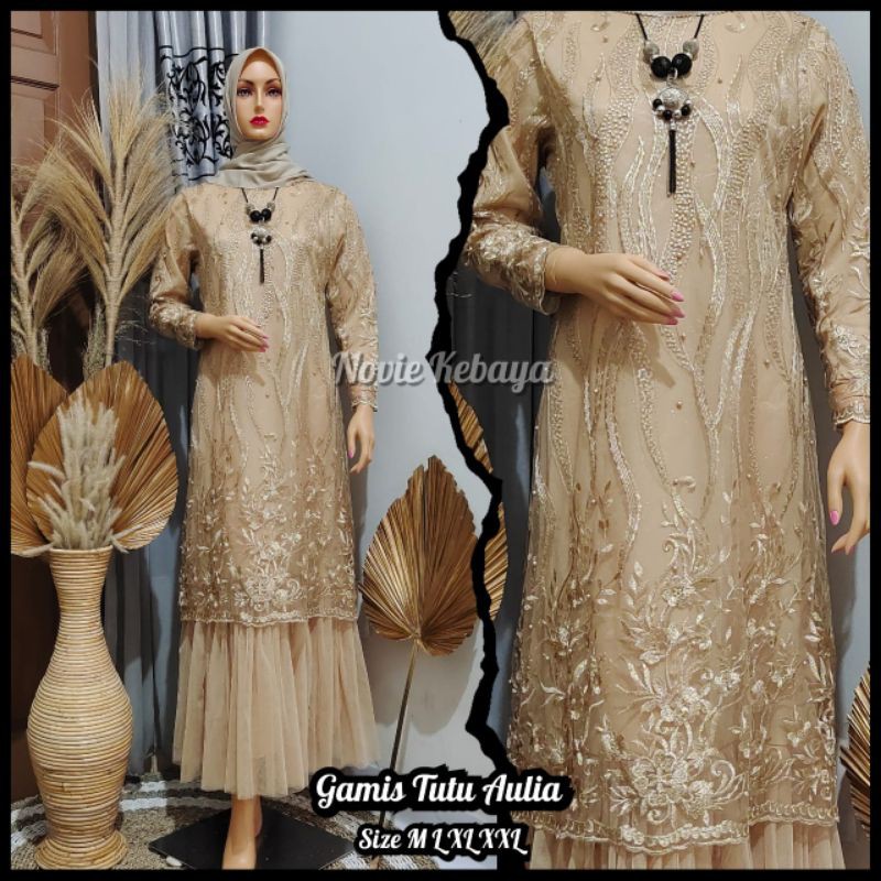 (cod)kebaya tutu/gamis tutu/kebaya pesta,wisuda