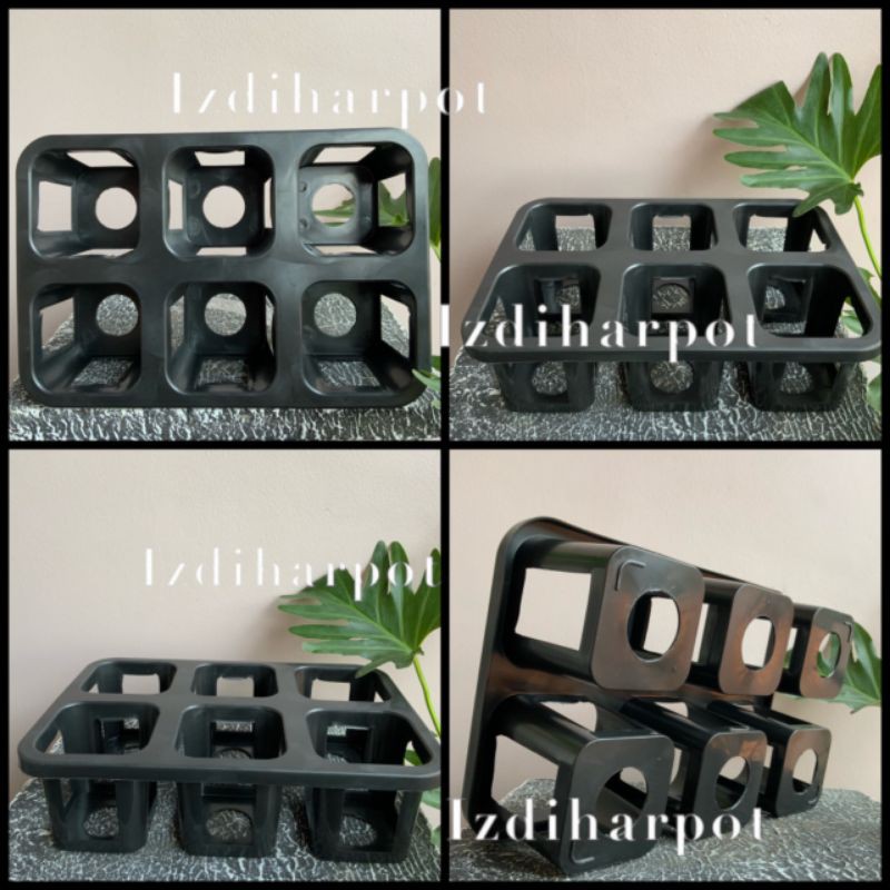 Tray pot nkt kotak 8cm (tanpa pot) | nkt kotak 8cm | tray semai bibit