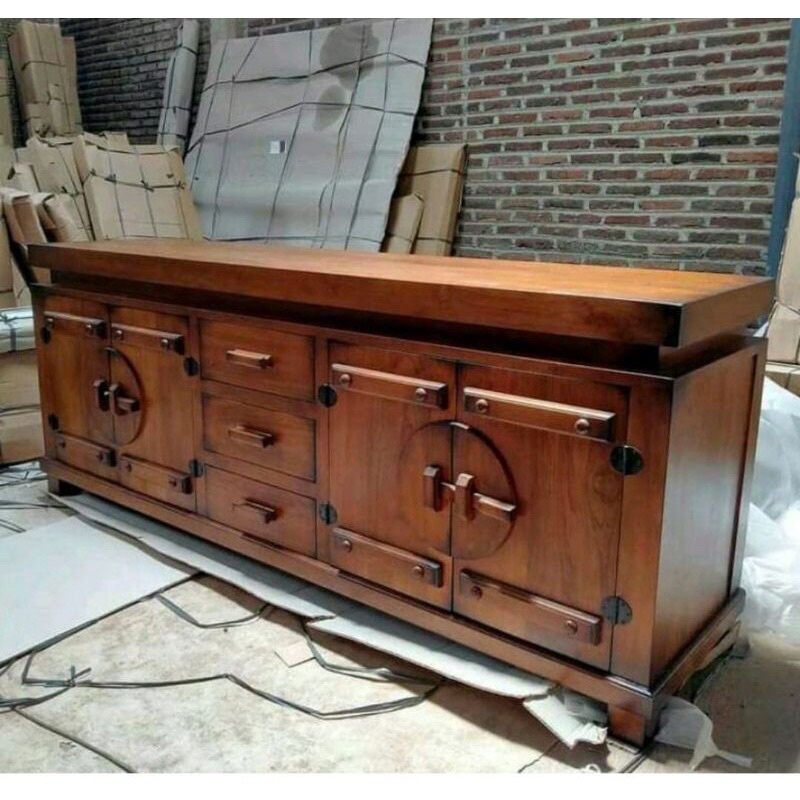 BUFET KLASIK TV JATI | BUFET CLASIK FURNITURE JEPARA | BUFET TV MINIMALIS FURNITURE JATI JEPARA