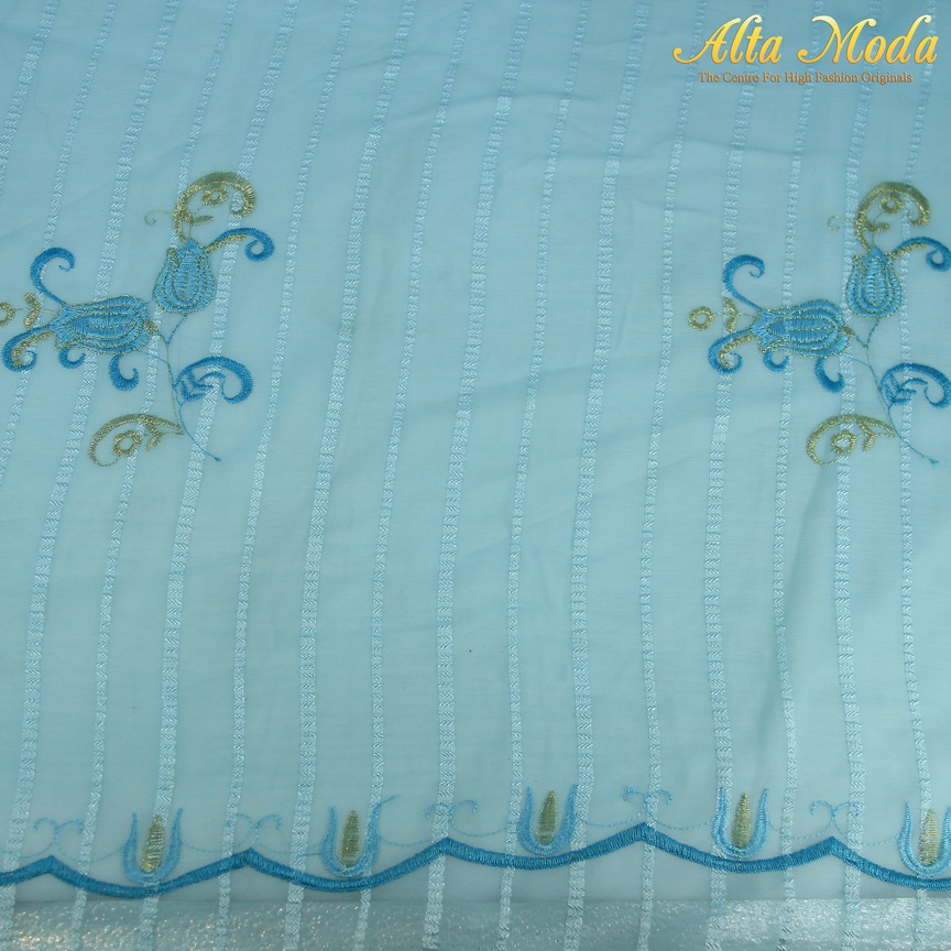 

Alta Moda Katun Bordir Warna Sky Langit (1M)