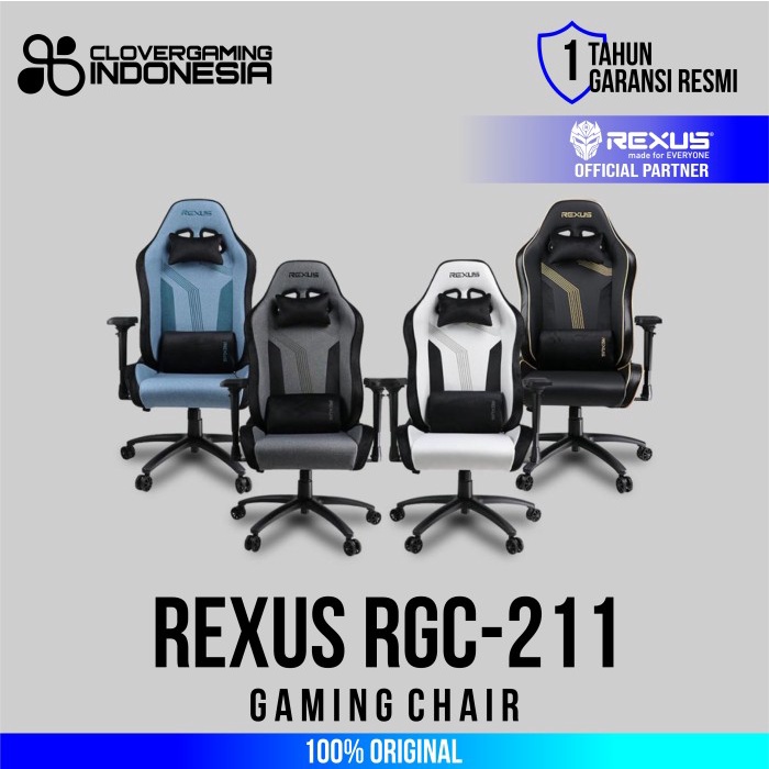 Rexus RGC211 Stoffa Gaming Chair RGC-211 Kursi Gamer Kantor Office