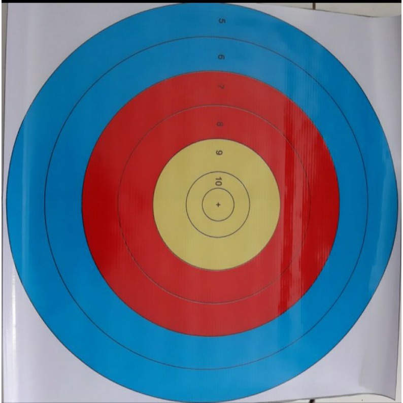 TARGET FACE,FACE TARGET PANAHAN (80cm 6ring)
