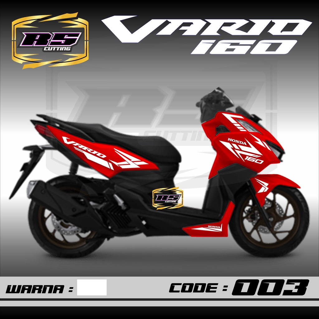 Sticker Cutting Vario 160 all New - Aksesoris Motor Vario New 2022 Stiker Vario 160 Variasi Motor