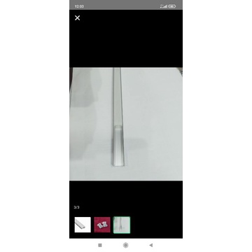 rumah lampu led strip/kap lampu led strip 1 meter