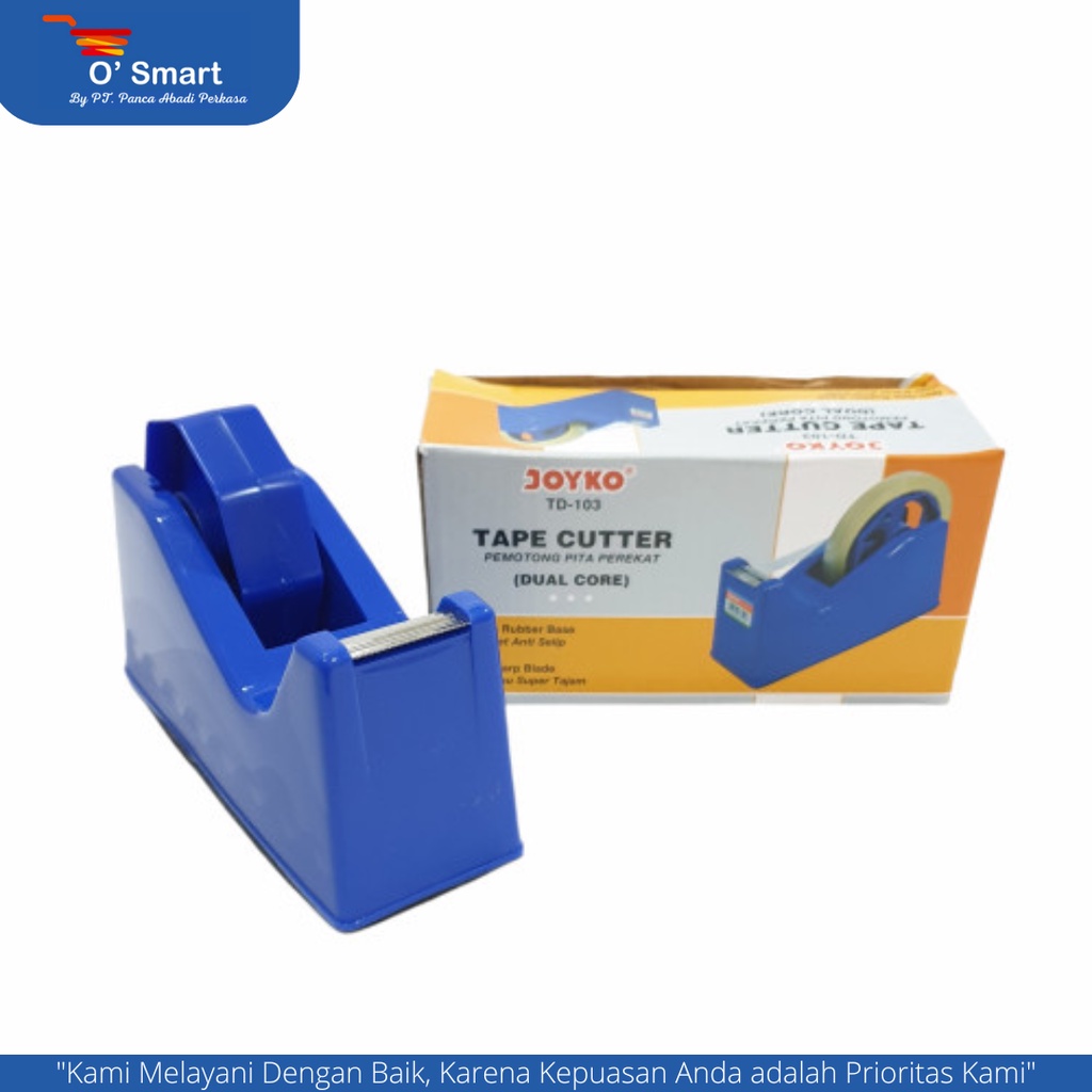 

JOYKO Tape Dispenser TD 103 / Pemotong / Tempat Lakban Isolasi Warna Random